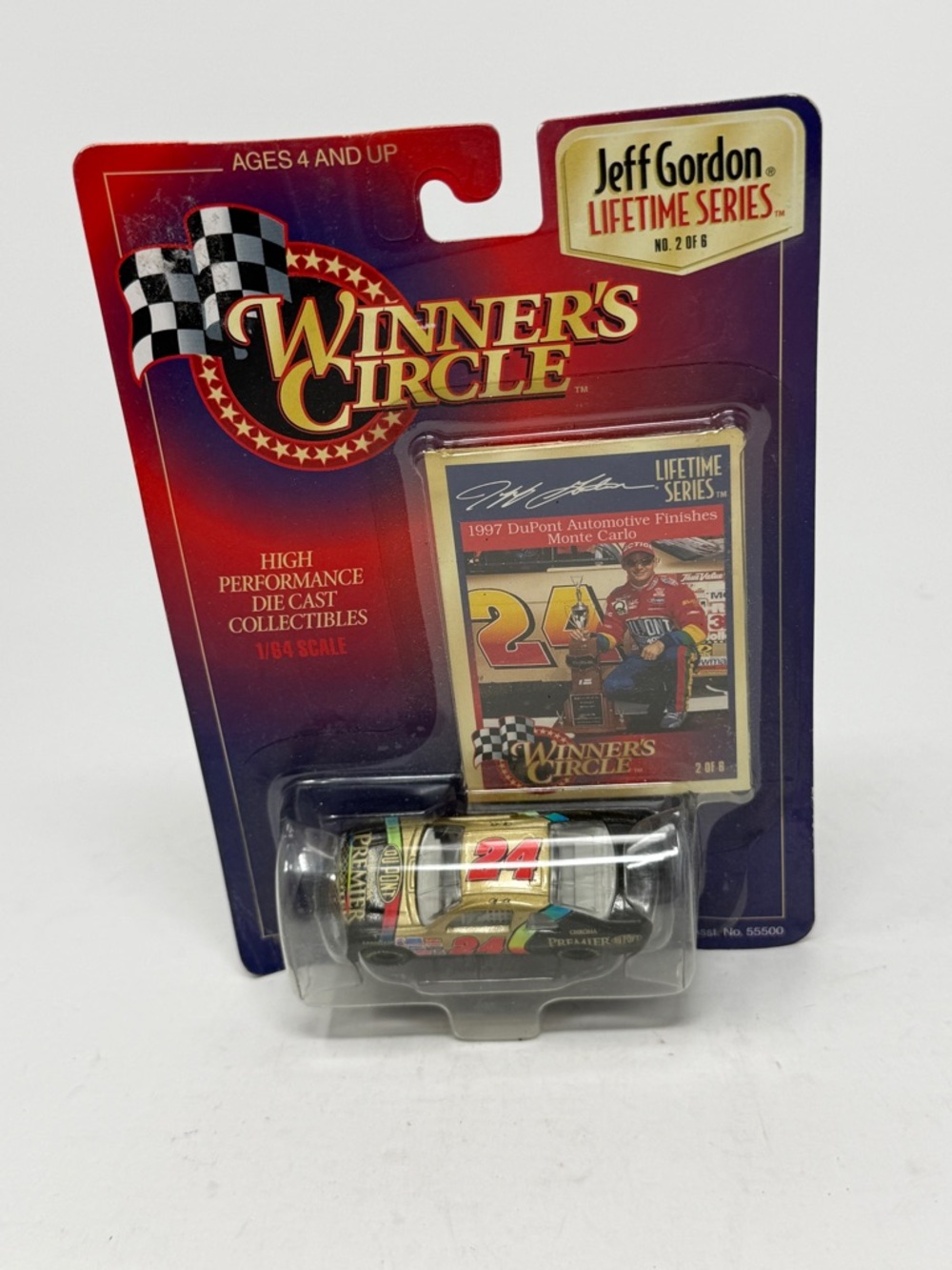 Jeff Gordon Diecast Race Car #24 Winner’s Circle 1996 Lifetime Series